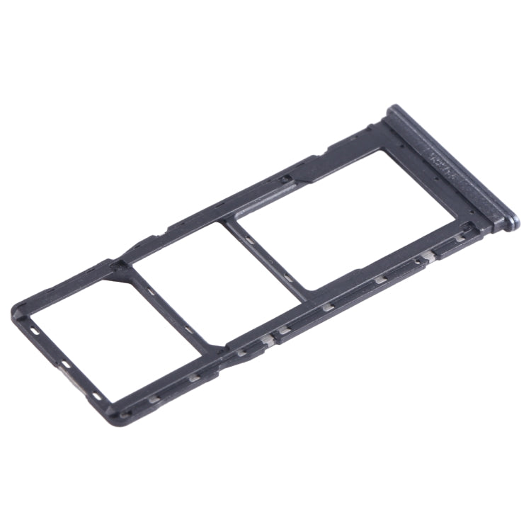 For Infinix Hot 11 Play SIM Card Tray + SIM Card Tray + Micro SD Card Tray (Black) - Card Tray by buy2fix | Online Shopping UK | buy2fix