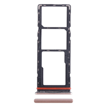 For Infinix Hot 11 Play SIM Card Tray + SIM Card Tray + Micro SD Card Tray (Gold) - Card Tray by buy2fix | Online Shopping UK | buy2fix