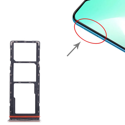 For Infinix Hot 11 Play SIM Card Tray + SIM Card Tray + Micro SD Card Tray (Gold) - Card Tray by buy2fix | Online Shopping UK | buy2fix