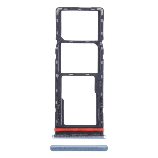 For Infinix Hot 11 Play SIM Card Tray + SIM Card Tray + Micro SD Card Tray (Blue) - Card Tray by buy2fix | Online Shopping UK | buy2fix