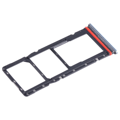For Infinix Hot 11 Play SIM Card Tray + SIM Card Tray + Micro SD Card Tray (Blue) - Card Tray by buy2fix | Online Shopping UK | buy2fix