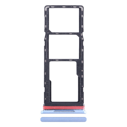 For Infinix Hot 12i X665B SIM Card Tray + SIM Card Tray + Micro SD Card Tray (Blue) - Card Tray by buy2fix | Online Shopping UK | buy2fix