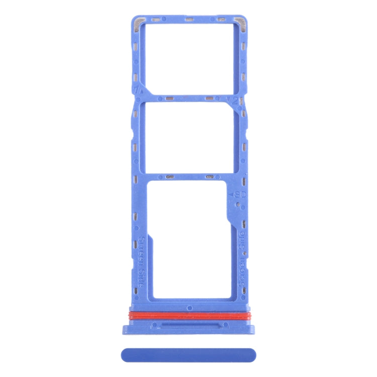 For Infinix Smart 6 HD X6512 SIM Card Tray + SIM Card Tray + Micro SD Card Tray (Dark Blue) - Card Tray by buy2fix | Online Shopping UK | buy2fix
