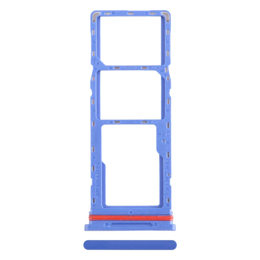 For Infinix Smart 6 HD X6512 SIM Card Tray + SIM Card Tray + Micro SD Card Tray (Dark Blue) - Card Tray by buy2fix | Online Shopping UK | buy2fix