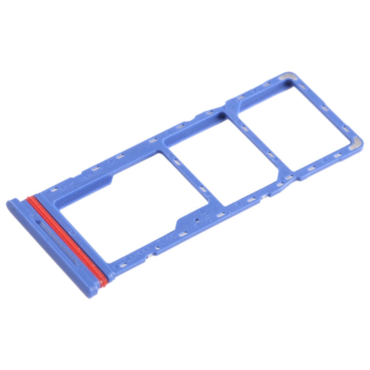 For Infinix Smart 6 HD X6512 SIM Card Tray + SIM Card Tray + Micro SD Card Tray (Dark Blue) - Card Tray by buy2fix | Online Shopping UK | buy2fix