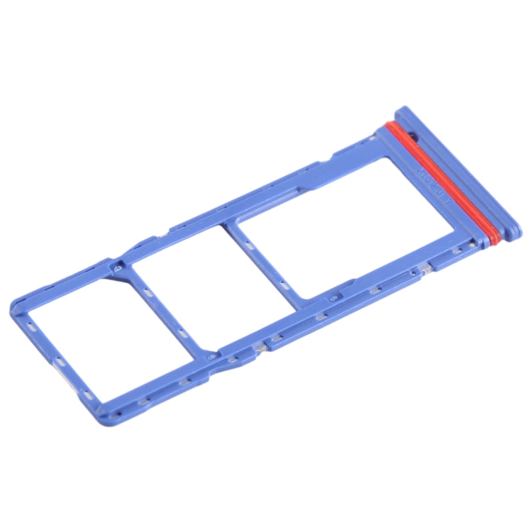 For Infinix Smart 6 HD X6512 SIM Card Tray + SIM Card Tray + Micro SD Card Tray (Dark Blue) - Card Tray by buy2fix | Online Shopping UK | buy2fix
