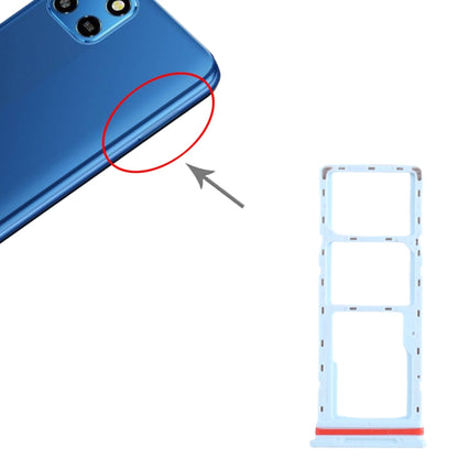 For Infinix Smart 6 HD X6512 SIM Card Tray + SIM Card Tray + Micro SD Card Tray (Baby Blue) - Card Tray by buy2fix | Online Shopping UK | buy2fix