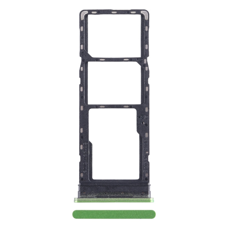 For Infinix Hot 12 X6817 SIM Card Tray + SIM Card Tray + Micro SD Card Tray (Green) - Card Tray by buy2fix | Online Shopping UK | buy2fix