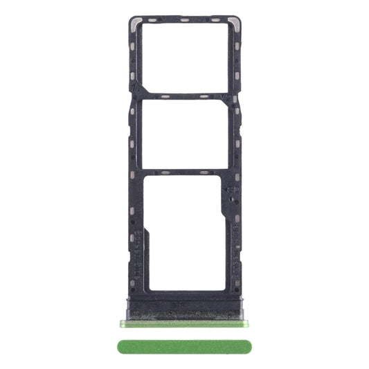 For Infinix Hot 12 X6817 SIM Card Tray + SIM Card Tray + Micro SD Card Tray (Green) - Card Tray by buy2fix | Online Shopping UK | buy2fix