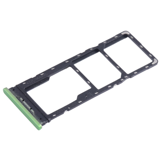 For Infinix Hot 12 X6817 SIM Card Tray + SIM Card Tray + Micro SD Card Tray (Green) - Card Tray by buy2fix | Online Shopping UK | buy2fix