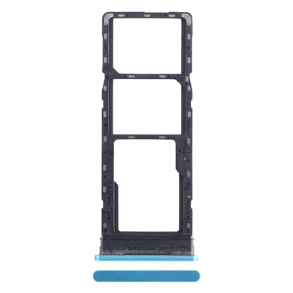 For Infinix Hot 12 X6817 SIM Card Tray + SIM Card Tray + Micro SD Card Tray (Blue) - Card Tray by buy2fix | Online Shopping UK | buy2fix