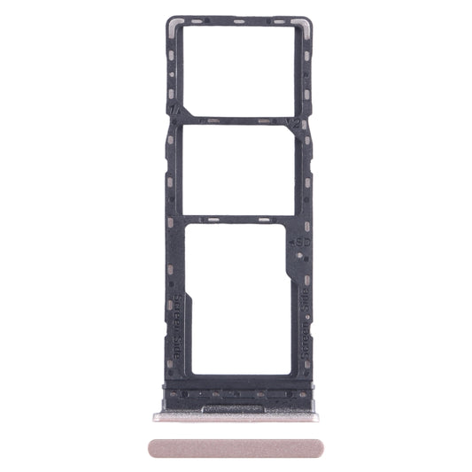 For Infinix Note 12 4G X663 SIM Card Tray + SIM Card Tray + Micro SD Card Tray (Gold) - Card Tray by buy2fix | Online Shopping UK | buy2fix