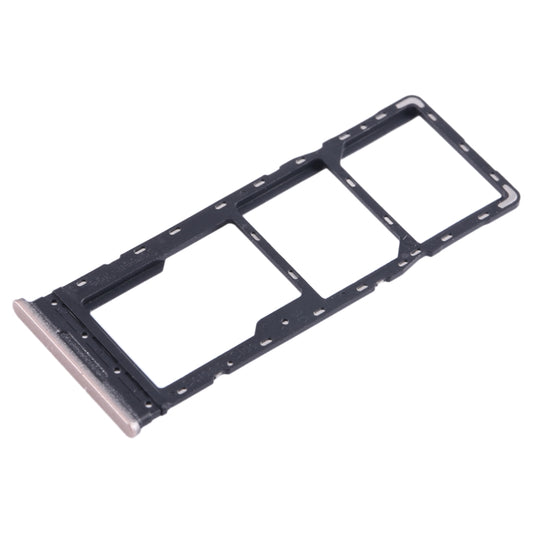 For Infinix Note 12 4G X663 SIM Card Tray + SIM Card Tray + Micro SD Card Tray (Gold) - Card Tray by buy2fix | Online Shopping UK | buy2fix
