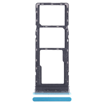 For Infinix Hot 12 Play SIM Card Tray + SIM Card Tray + Micro SD Card Tray (Blue) - Card Tray by buy2fix | Online Shopping UK | buy2fix