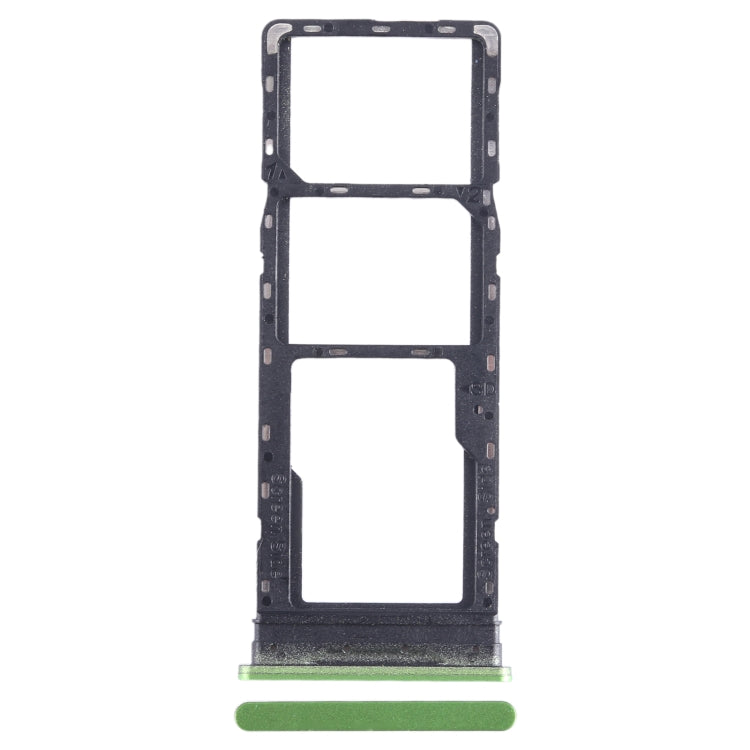 For Infinix Hot 12 Play NFC X6816C SIM Card Tray + SIM Card Tray + Micro SD Card Tray (Green) - Card Tray by buy2fix | Online Shopping UK | buy2fix