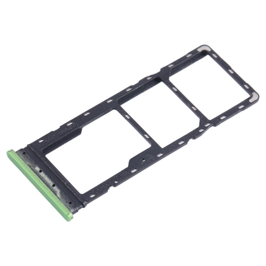 For Infinix Hot 12 Play NFC X6816C SIM Card Tray + SIM Card Tray + Micro SD Card Tray (Green) - Card Tray by buy2fix | Online Shopping UK | buy2fix