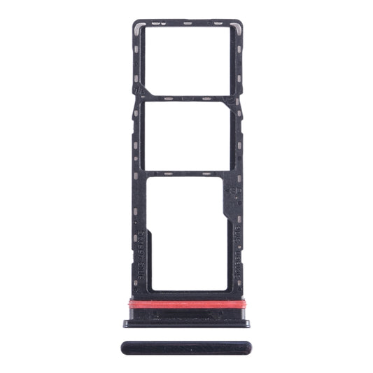 For Infinix Smart 6 Plus India X6823 SIM Card Tray + SIM Card Tray + Micro SD Card Tray (Black) - Card Tray by buy2fix | Online Shopping UK | buy2fix