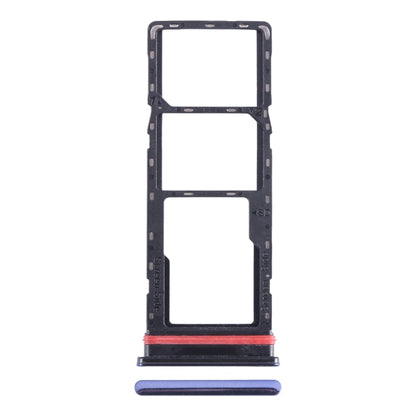 For Infinix Smart 6 Plus India X6823 SIM Card Tray + SIM Card Tray + Micro SD Card Tray (Blue) - Card Tray by buy2fix | Online Shopping UK | buy2fix