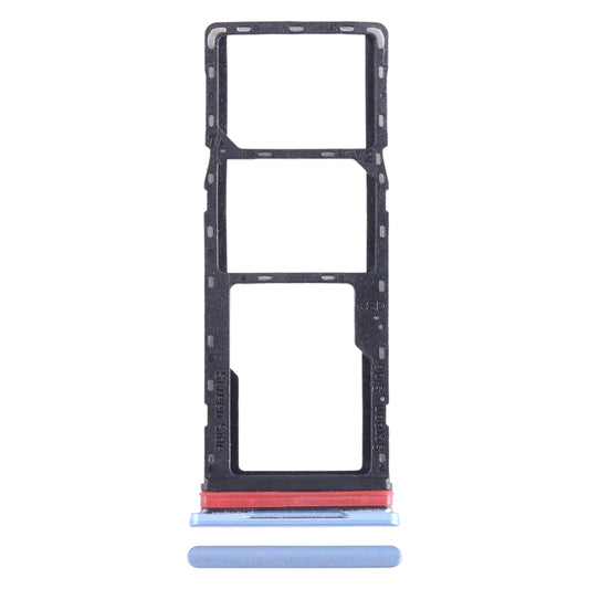 For Infinix Hot 20i X665 SIM Card Tray + SIM Card Tray + Micro SD Card Tray (Blue) - Card Tray by buy2fix | Online Shopping UK | buy2fix
