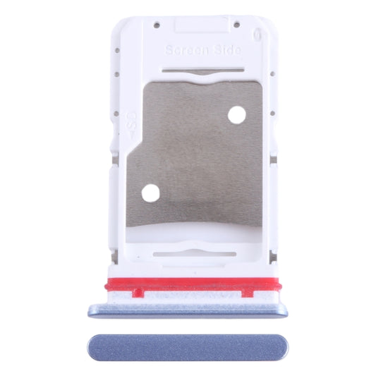 For Infinix Hot 20 5G X666 SIM Card Tray + SIM Card Tray + Micro SD Card Tray (Blue) - Card Tray by buy2fix | Online Shopping UK | buy2fix