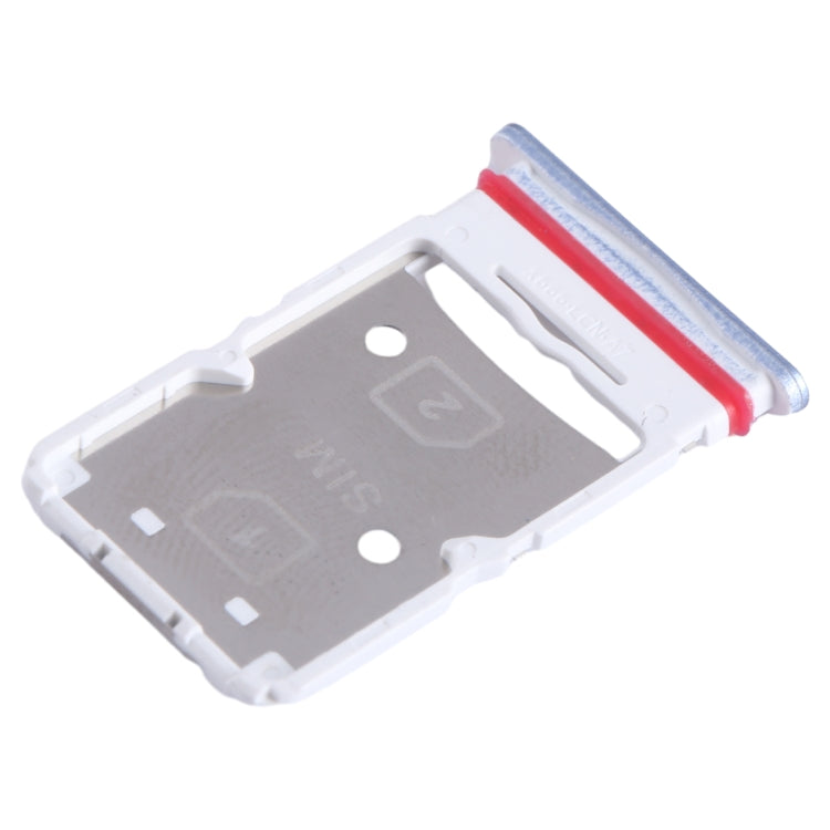 For Infinix Hot 20 5G X666 SIM Card Tray + SIM Card Tray + Micro SD Card Tray (Blue) - Card Tray by buy2fix | Online Shopping UK | buy2fix