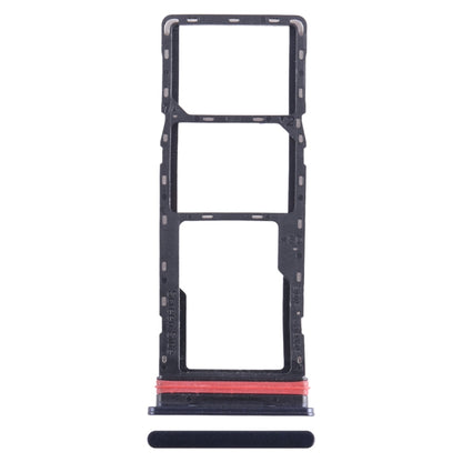 For Infinix Hot 20 X6826 SIM Card Tray + SIM Card Tray + Micro SD Card Tray (Black) - Card Tray by buy2fix | Online Shopping UK | buy2fix