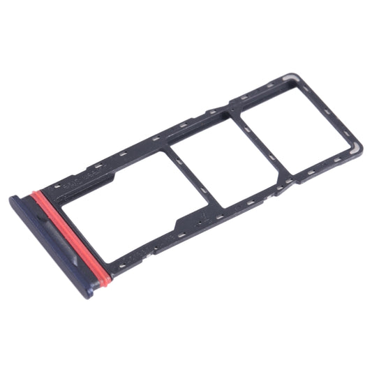 For Infinix Hot 20 X6826 SIM Card Tray + SIM Card Tray + Micro SD Card Tray (Black) - Card Tray by buy2fix | Online Shopping UK | buy2fix