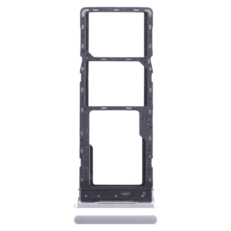 For Infinix Hot 20 X6826 SIM Card Tray + SIM Card Tray + Micro SD Card Tray (White) - Card Tray by buy2fix | Online Shopping UK | buy2fix