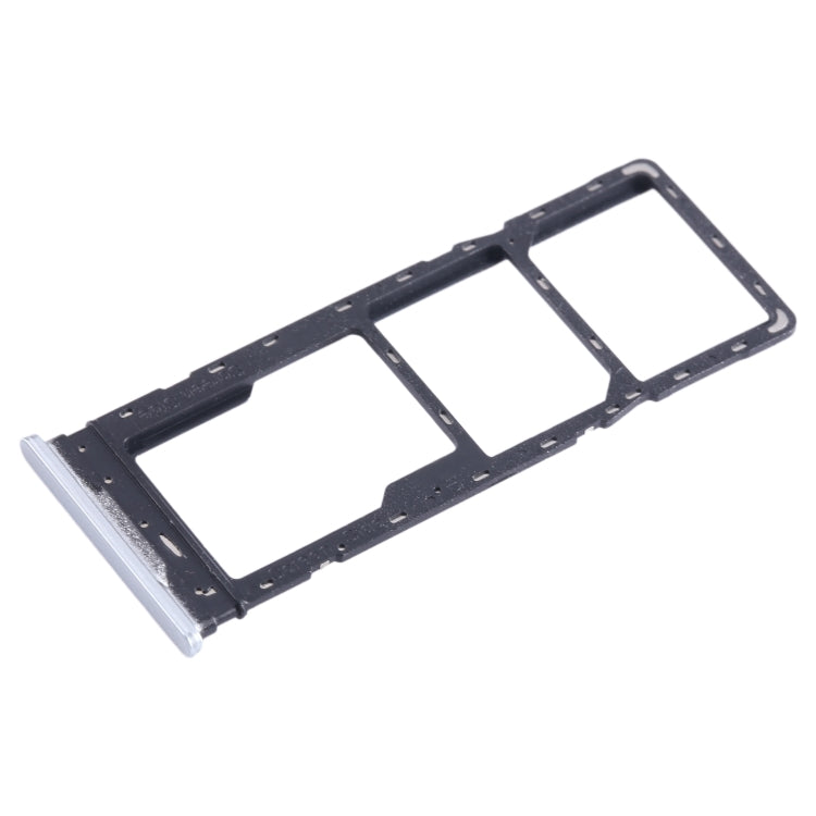 For Infinix Hot 20 X6826 SIM Card Tray + SIM Card Tray + Micro SD Card Tray (White) - Card Tray by buy2fix | Online Shopping UK | buy2fix