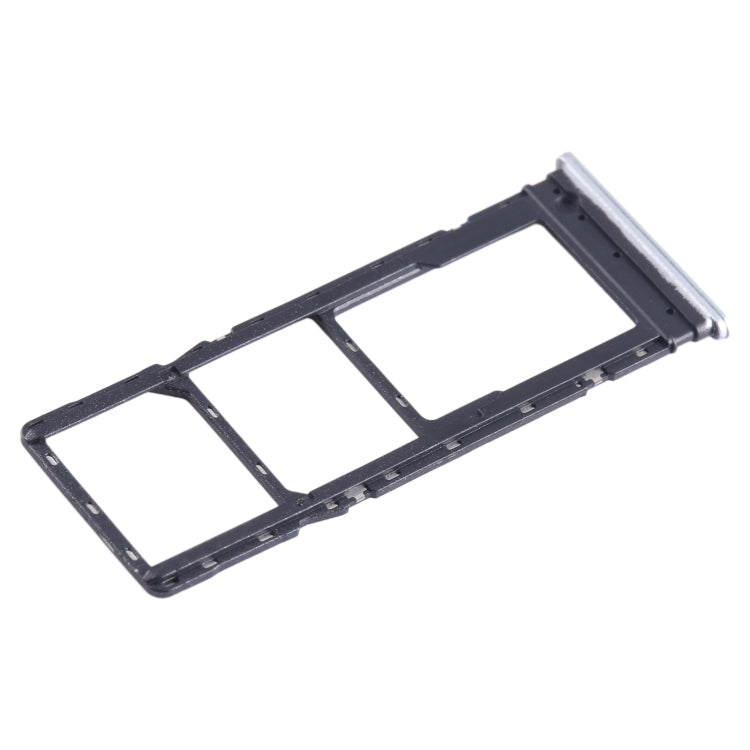 For Infinix Hot 20 X6826 SIM Card Tray + SIM Card Tray + Micro SD Card Tray (White) - Card Tray by buy2fix | Online Shopping UK | buy2fix
