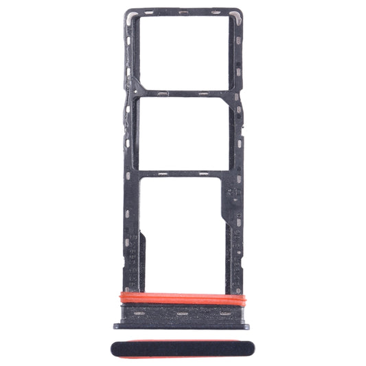 For Infinix Smart 7 X6515 SIM Card Tray + SIM Card Tray + Micro SD Card Tray (Black) - Card Tray by buy2fix | Online Shopping UK | buy2fix