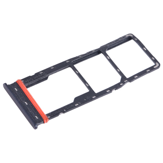 For Infinix Smart 7 X6515 SIM Card Tray + SIM Card Tray + Micro SD Card Tray (Black) - Card Tray by buy2fix | Online Shopping UK | buy2fix