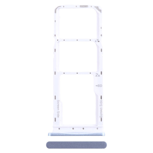 For Infinix Smart 7 India X6517 SIM Card Tray + SIM Card Tray + Micro SD Card Tray (Blue) - Card Tray by buy2fix | Online Shopping UK | buy2fix
