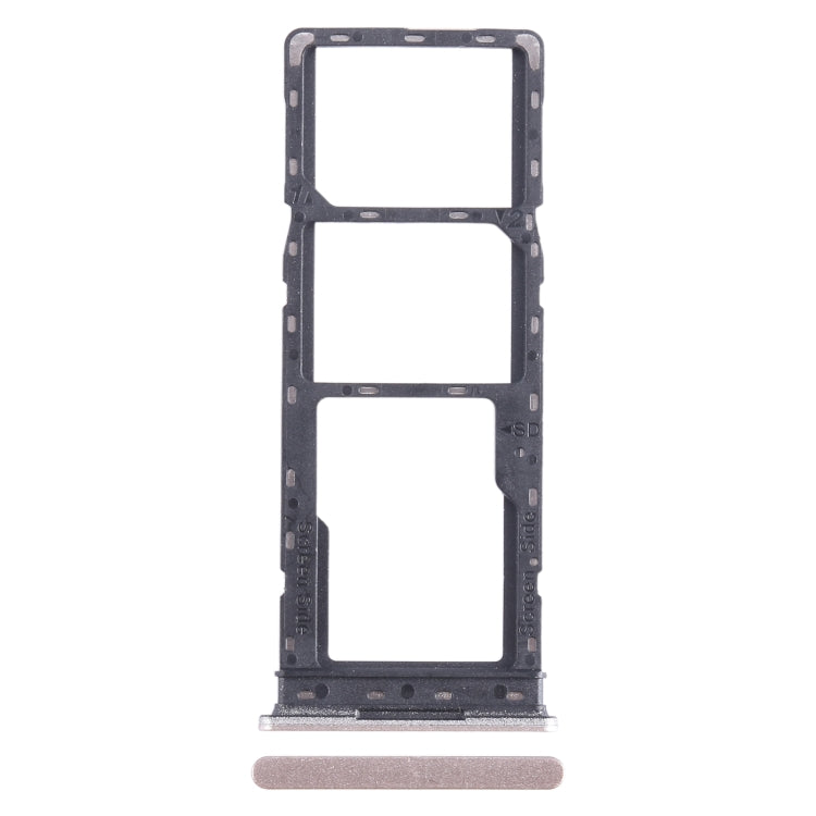 For Infinix Hot 30i X669 SIM Card Tray + SIM Card Tray + Micro SD Card Tray (Gold) - Card Tray by buy2fix | Online Shopping UK | buy2fix