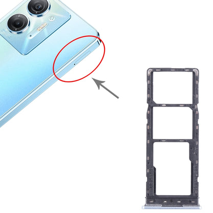 For Infinix Hot 30i X669 SIM Card Tray + SIM Card Tray + Micro SD Card Tray (Blue) - Card Tray by buy2fix | Online Shopping UK | buy2fix