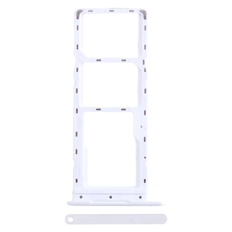 For Infinix Smart 7 HD X6516 SIM Card Tray + SIM Card Tray + Micro SD Card Tray (White) - Card Tray by buy2fix | Online Shopping UK | buy2fix
