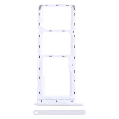 For Infinix Smart 7 HD X6516 SIM Card Tray + SIM Card Tray + Micro SD Card Tray (White) - Card Tray by buy2fix | Online Shopping UK | buy2fix