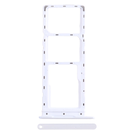 For Infinix Smart 7 HD X6516 SIM Card Tray + SIM Card Tray + Micro SD Card Tray (White) - Card Tray by buy2fix | Online Shopping UK | buy2fix