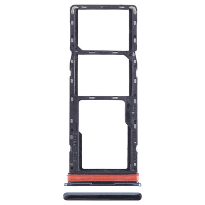 For Tecno Spark 10 SIM Card Tray + SIM Card Tray + Micro SD Card Tray (Black) - Card Tray by buy2fix | Online Shopping UK | buy2fix