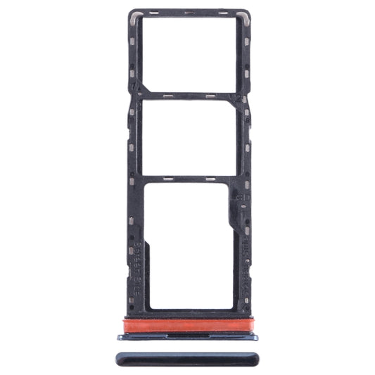 For Tecno Spark 10 SIM Card Tray + SIM Card Tray + Micro SD Card Tray (Black) - Card Tray by buy2fix | Online Shopping UK | buy2fix