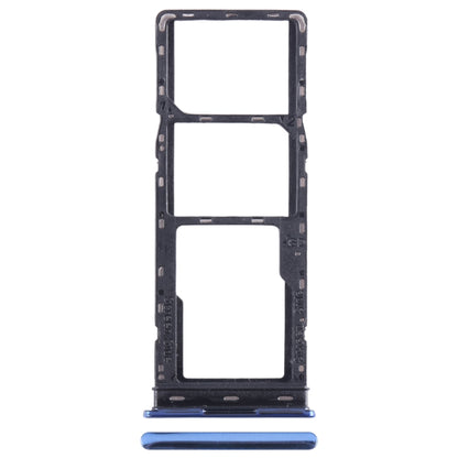 For Tecno Spark 10 SIM Card Tray + SIM Card Tray + Micro SD Card Tray (Blue) - Card Tray by buy2fix | Online Shopping UK | buy2fix