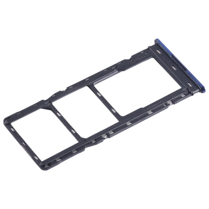 For Tecno Spark 10 SIM Card Tray + SIM Card Tray + Micro SD Card Tray (Blue) - Card Tray by buy2fix | Online Shopping UK | buy2fix