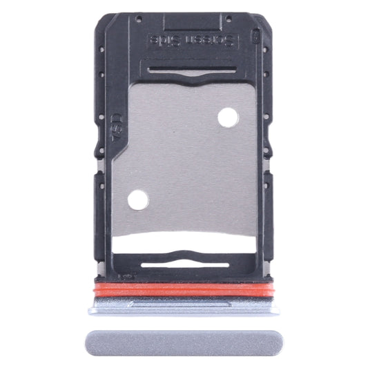 For Infinix Note 12 Pro 4G SIM Card Tray + SIM Card Tray + Micro SD Card Tray (Silver) - Card Tray by buy2fix | Online Shopping UK | buy2fix