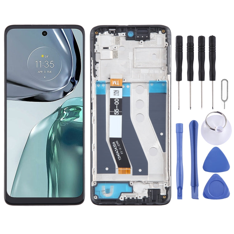 For Motorola Moto G62 India OEM LCD Screen Digitizer Full Assembly With Frame - LCD Screen by buy2fix | Online Shopping UK | buy2fix