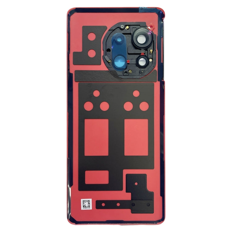 For OnePlus 11R CPH2487 Battery Leather Back Cover(Red) - Back Cover by buy2fix | Online Shopping UK | buy2fix