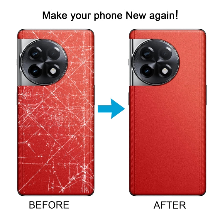 For OnePlus 11R CPH2487 Battery Leather Back Cover(Red) - Back Cover by buy2fix | Online Shopping UK | buy2fix