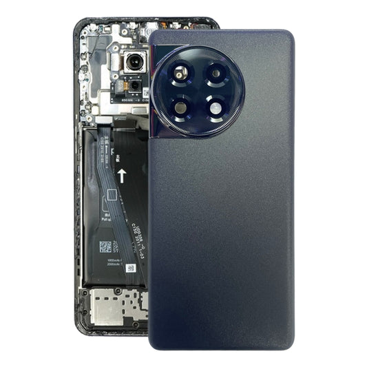 For OnePlus ACE 2 PHK110 Battery Glass Back Cover(Black) - Back Cover by buy2fix | Online Shopping UK | buy2fix