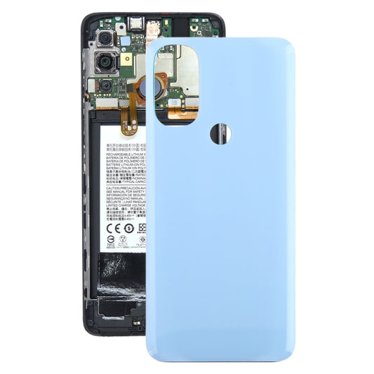 For Motorola Moto G71 5G Original Battery Back Cover (Blue) - Back Cover by buy2fix | Online Shopping UK | buy2fix