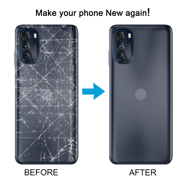 For Motorola Moto G 2022 Original Battery Back Cover(Grey) - Back Cover by buy2fix | Online Shopping UK | buy2fix