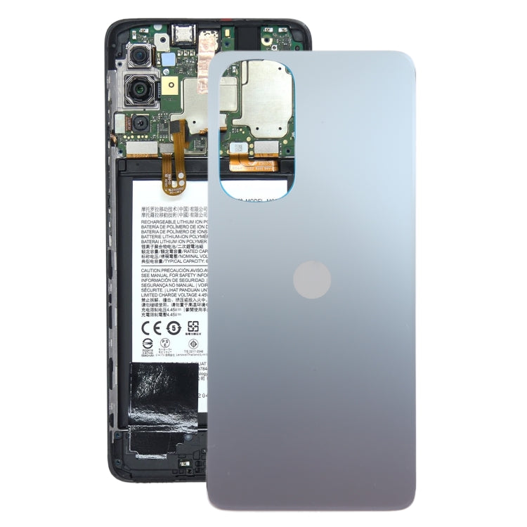 For Motorola Edge 30 Original Battery Back Cover(Silver) - Back Cover by buy2fix | Online Shopping UK | buy2fix